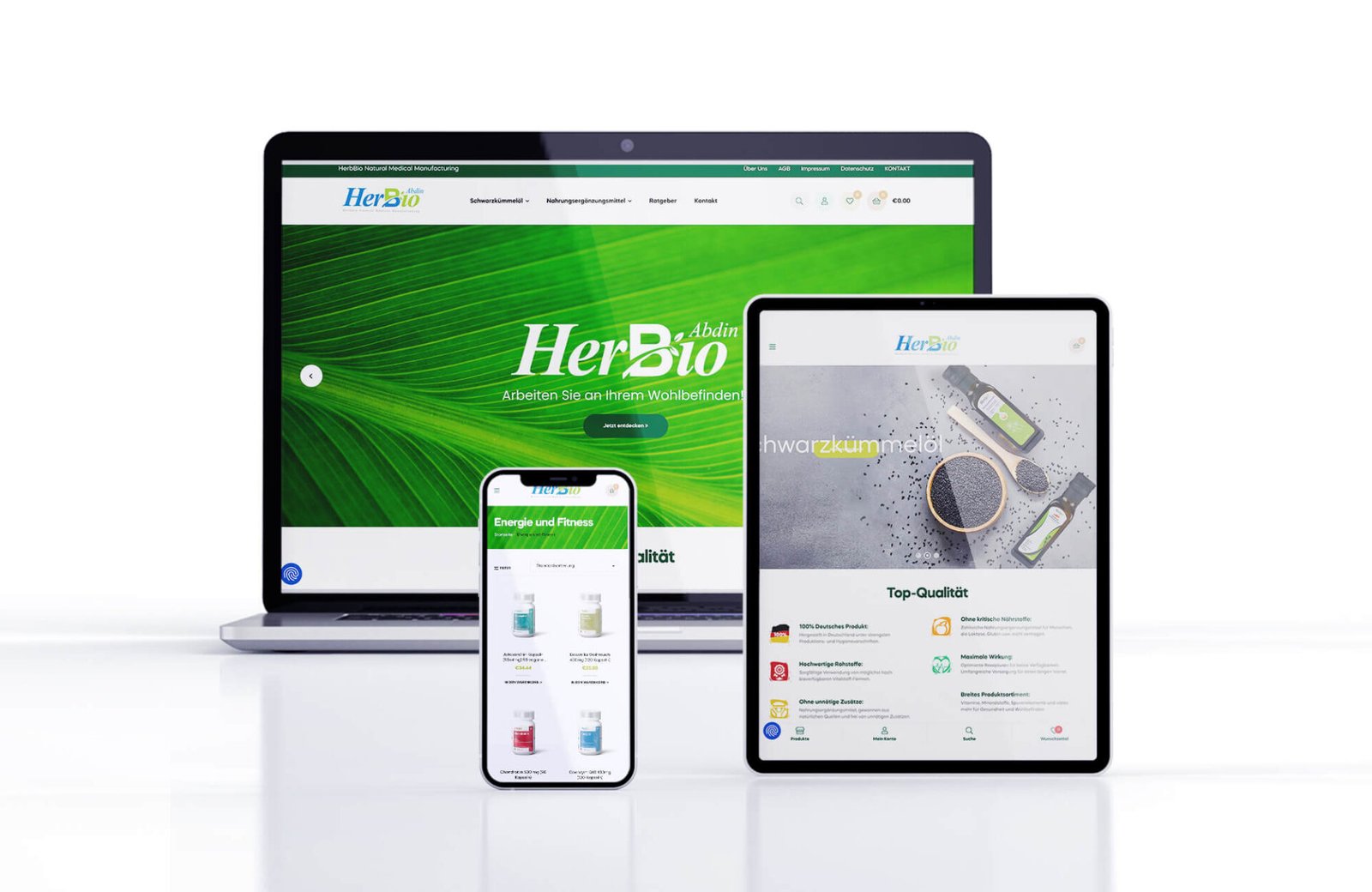 HerbBio Web Sitesi Tasarım