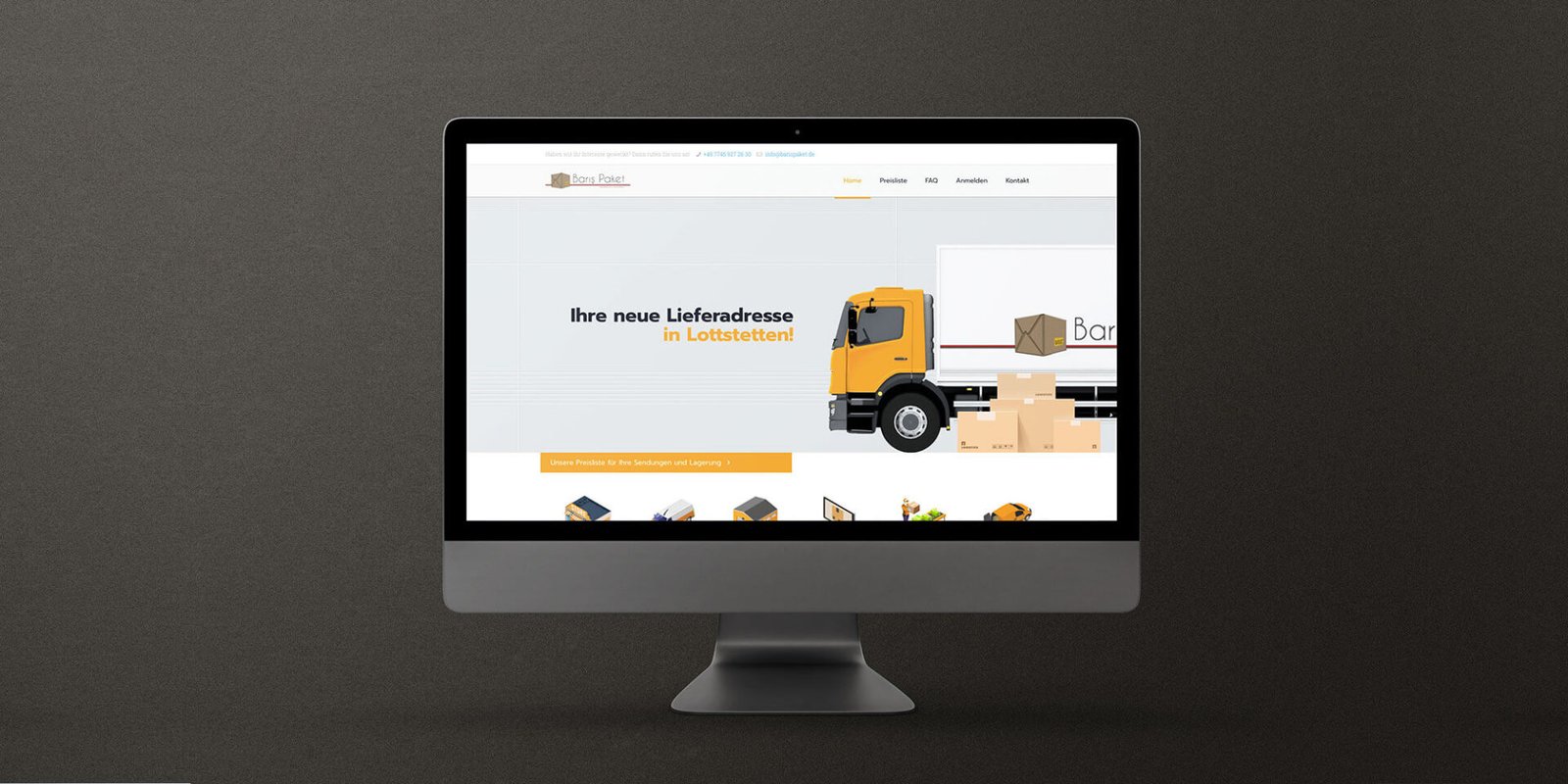 Barış Paket Website Tasarımı