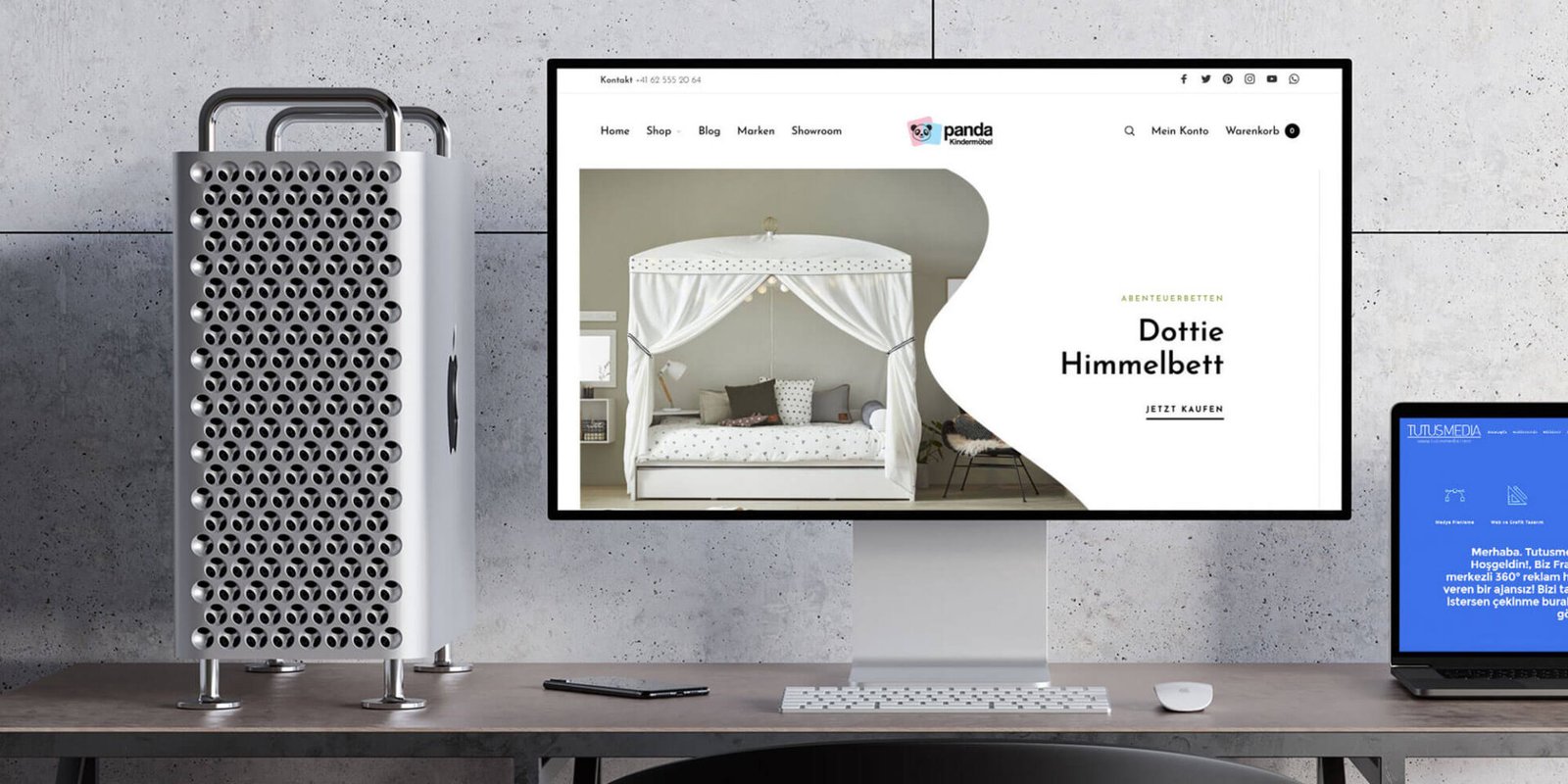 Panda Kindermöbel Website Tasarımı